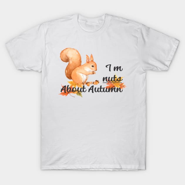 Nuts About Autumn T-Shirt by TNMGRAPHICS